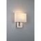 Access Lighting Mid Town, 1 Light LED Wall Sconce, Brushed Steel Finish, Fabric 64061LEDDLP-BS/WH - alternate 4